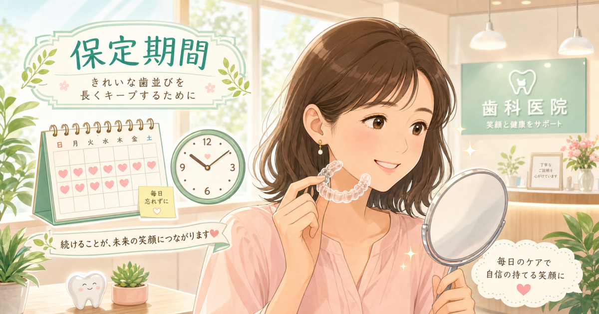 リテーナーが続かない…矯正の後戻りを防ぐ保定期間の目安